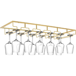 Стелаж для склянок Xverycan (Золотий, 6 рядів)