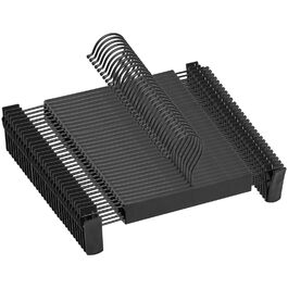 30 шт. вішалки для штанів та спідниць Northern Brothers, чорного кольору, з кліпсами, з пластику, для джинсів та шортів