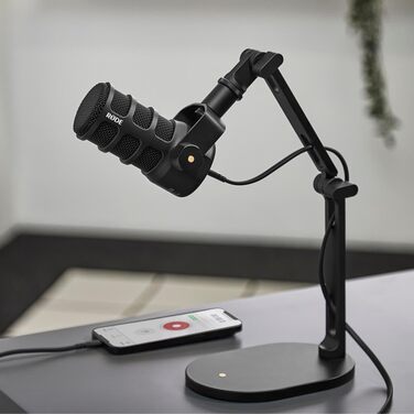 Мікрофон Rode PodMic USB/XLR для подкастів, мовлення, чорний + відкривачка keepdrum