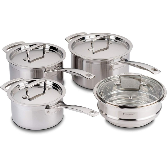 Le Creuset Вставка для приготування на пару з нержавіючої сталі з кришкою, Ø 20x10 см