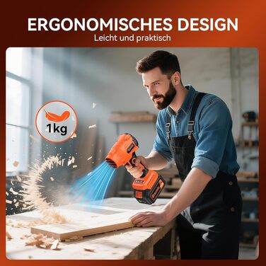 Акумуляторний повітродувач Bravolu 21V, 210 км/год, 4.0 Ah, 6 швидкостей (5200mAh)