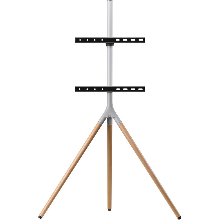 Універсальний штатив для телевізора One For All - 32-65'' LCD/LED/Plasma/OLED/QLED - поворотний 360°, регулювання висоти, VESA 400x400, стильний дизайн WM7472 Oak & Silber-Grau