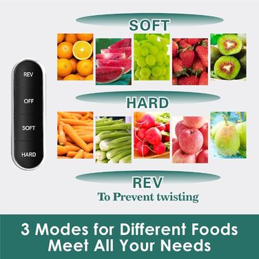 Фрета Slow Masticating Juicer - повільний шнековий соковичавник, BPA Free, синій (сріблястий)