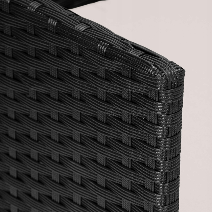 Комплект садових меблів з техноротанга eHokery Magnolia, чорний, 4 предмети