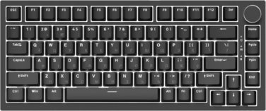 Дротова механічна клавіатура Ajazz AK820 Red Switch Black (AK820-R-B)