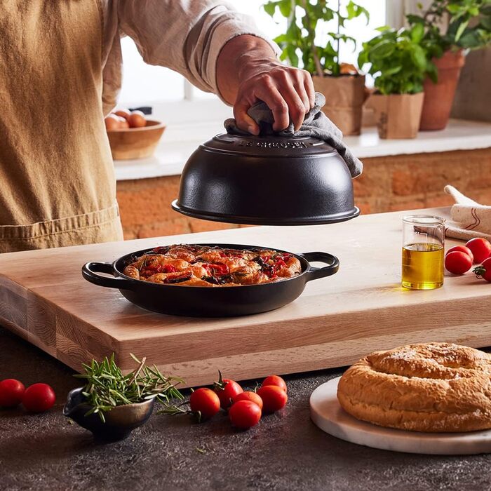 Le Creuset Signature Чавунний горщик для хліба, 24 см, чорний матовий