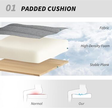 Крісло офісне без підлокітників HOMCOM, сіре, з регулюванням висоти та функцією нахилу