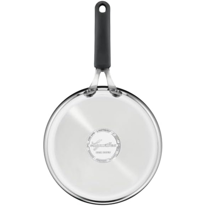 Сковорода Lagostina Tempra з нержавіючої сталі Ø24 см з індукційним дном Lagotherm та ергономічною ручкою, для плити та духовки