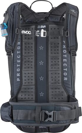 Рюкзак EVOC FR PRO 20l Protector Backpack Daypack (інтегрований протектор для спини, LITESHIELD SYSTEM, кріплення системи гідратації, лавинне відділення, тримач для лиж та сноуборду, розмір S, M/L, XL) (Бензиново-глиняний, XL)