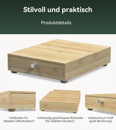 Організатор для капсул Nespresso та Lavazza, бамбук, на 48 капсул. Підставка під кавомашину