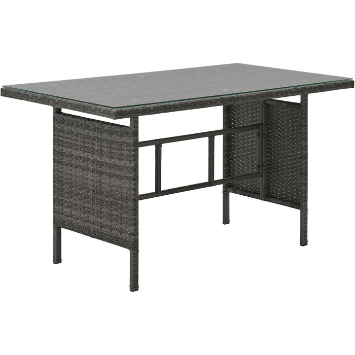 Кутовий диван садовий SVITA Monroe з ротангу (поліротанг) сірий - комплект меблів для відпочинку