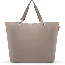 Сумка-шопер Reisenthel Shopper XL – велика, стильна, з водонепроникного матеріалу Herringbone Mokka