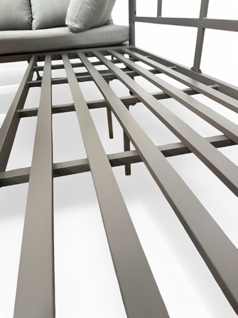 Комплект садових меблів sOTEGRANDE з металу, сірий, 5 предметів, MTG Trade Group