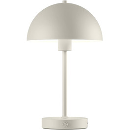 LED настільна лампа Skølm Aeriala: диммування, USB-C зарядка, тепле світло, до 10 годин роботи, метал, бежевий, енергоклас G