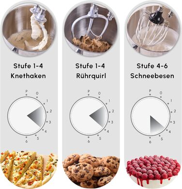 Міксер Karaca Blendburst Stand Mixer Iconic Beige, 1400W, 5.7л