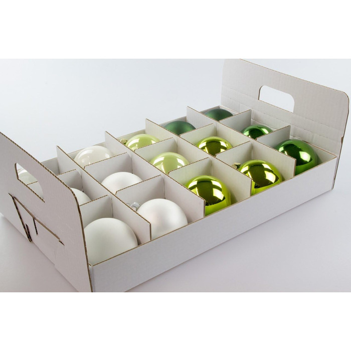 Коробка для новорічних кулі - ялинкових прикрас та декору (61 літр), червона