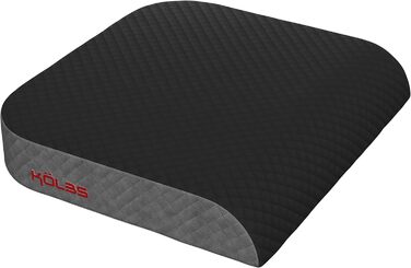 Велике сидіння Kolbs з плюшевого велюру | X-Large Memory Foam для офісного крісла, килимок для підлоги | Килимок для зняття болю в спині та куприку, з ручкою (дуже великий)