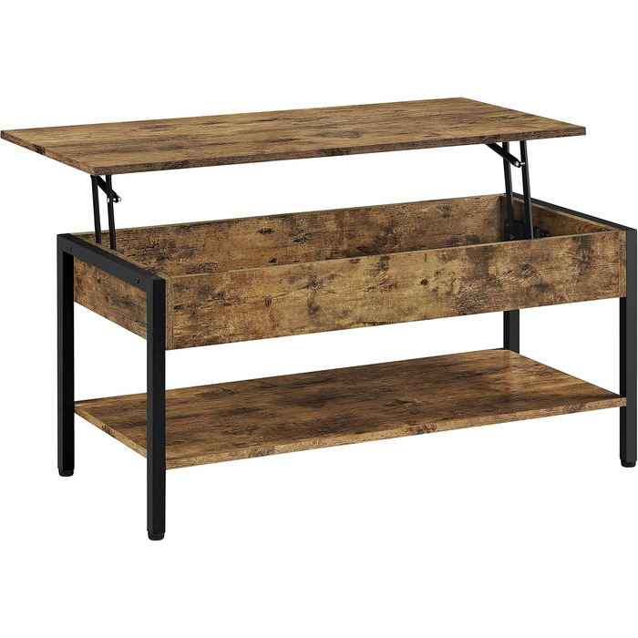 Журнальний столик Yaheetech з регульованою висотою, для вітальні, з металевим каркасом