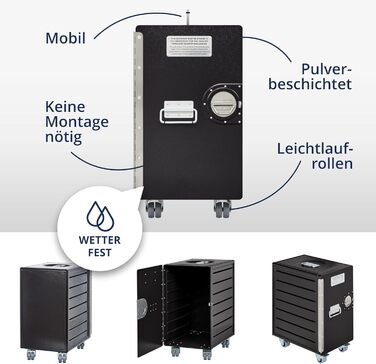 Мобільний роликовий контейнер для документів, металевий шафка з висувними ящиками, чорний, для офісу та кухні, 53,5 x 29,5 x 40,7 см