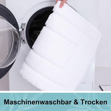 Набір килимків для ванної кімнати Homaxy з мікрофібри, 2 шт., неслизькі, для прання, м'які, водопоглинаючі, 40x60 см + 60x90 см