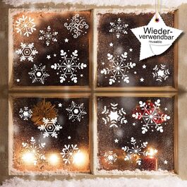 Віконна картина Різдво з REH та зимовим пейзажем (багаторазова)