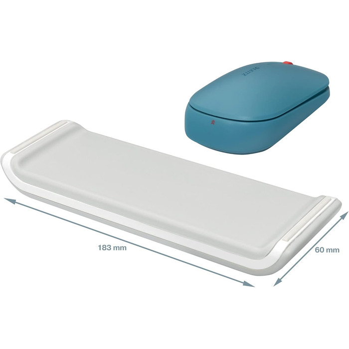 Підставка для ніг Leitz Ergo Cosy, сіра, для офісу, з підставкою для зап'ястя, сіра, 53710089