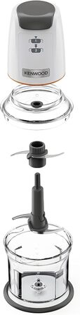 Подрібнювач Kenwood EasyChop CHP61.000WH 500 Вт, білий - з 4 лезами, чаша 0.5л, імпульсний режим, для льоду
