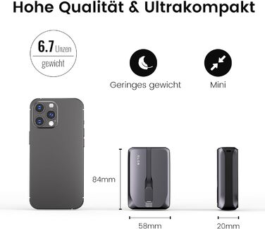 Кабелі, світлодіод, сумісний з iPhone, Samsung, Huawei, iPad, Switch, 10000mAh, USB-C, 2