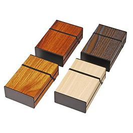 Комплект Kogu з 4-ма висувними сигаретними коробками, Noble Wood look without bridge, коробка 20, 85мм