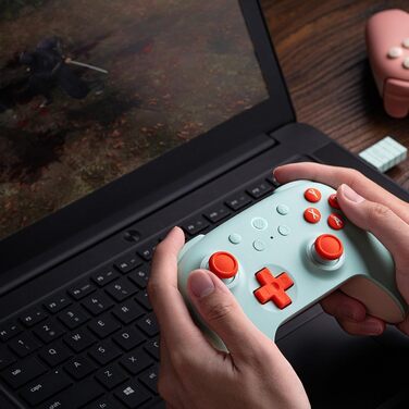 8BitDo Ultimate 2C Бездротовий Контролер для ПК Windows та Android, 1000 Гц, Hall-ефект, Turbofunktion (Світло-зелений)