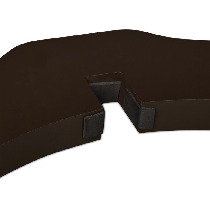 Захисний бар'єр Relaxdays коричневого кольору, 70 см