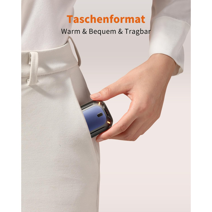 Електричні грілки для рук ColdSky (2 шт), фіолетові - багаторазові, портативні, до 12 годин нагріву