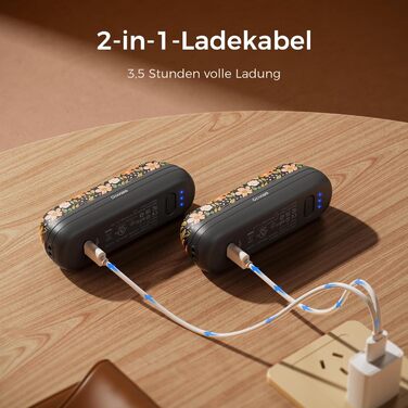 Грілки для рук OCOOPA UT2S Mini, 5200mAh, 2 шт., Магнітні, Електричні, для кемпінгу та міста