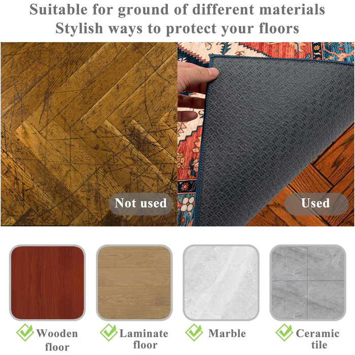 Килимок для захисту підлоги під стілець 90x120 см - килимок для ігрового крісла, офісного крісла, антиковзаючий, прямокутний