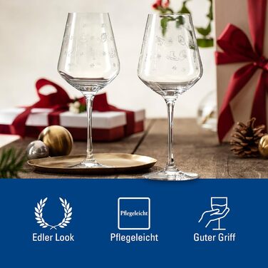 Набір келихів для шампанського та секту Villeroy & Boch Toy's Delight (2 шт.), кришталеве скло, для святкування, сумісний з посудомийною машиною