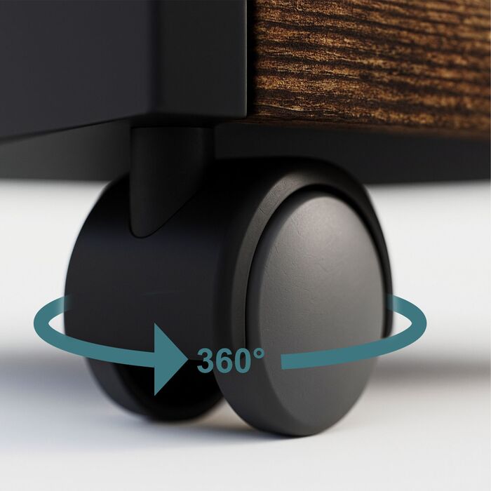 Ящик на колесах Relaxdays з двома шухлядами