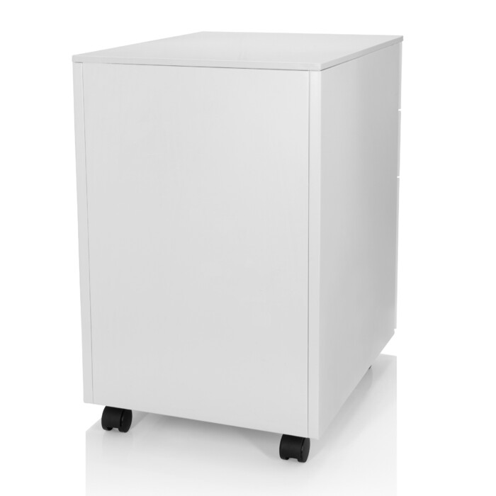 Контейнер на колесах COLOR OS I, метал, білий з кодовим замком, hjh OFFICE