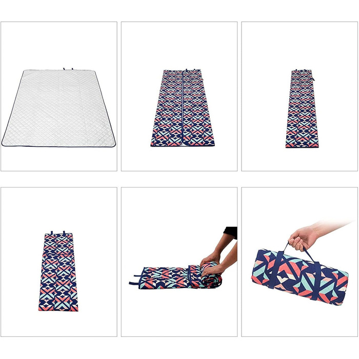 Ковдра для кемпінгу KingCamp Ariel Picnic Beach Mat Park Blanket Водонепроникна велика XL Flowers XL