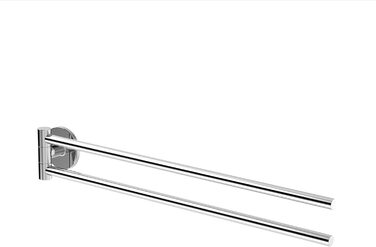 Handtuchhalter Lenz Juna in – Chrom, 40 см, 2 поворотні кріплення, антифнгр. покриття, монтаж на стіну (клей/шурупи)
