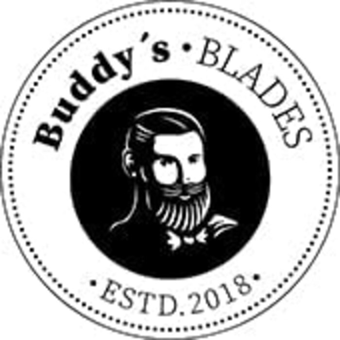 Блок ножів Buddy's Blades, тримач для ножів, без ножів, висота 22 см, чорний, високоякісний пластик, м'яка на лезі вставка з ПЕТ-щетини, легко чиститься (овальна)