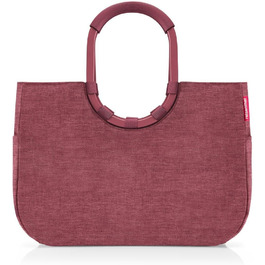 Сумка Reisenthel Loopshopper L – містка та водонепроникна сумка з перероблених PET-пляшок, золото (Twist Maroon)