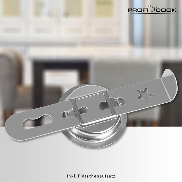 Електрична м'ясоподрібнювач Profi Cook PC-FW 1060 з набором аксесуарів, 1000W, нержавіюча сталь