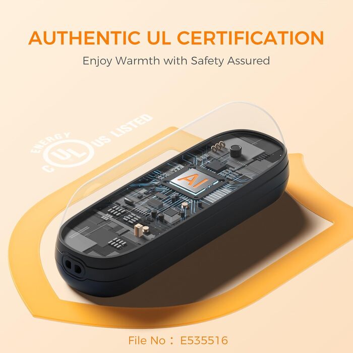 OCOOPA Грілки для рук UT2S Mini, 5200mAh, 2 шт. - Магнітні електричні грілки для рук, багаторазові, для кемпінгу та відпочинку на природі, подарунок для жінок та чоловіків (чорний рожевий)