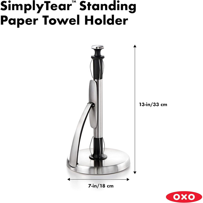 Тримач для паперових рушників OXO Good Grips SimplyTear, нержавіюча сталь