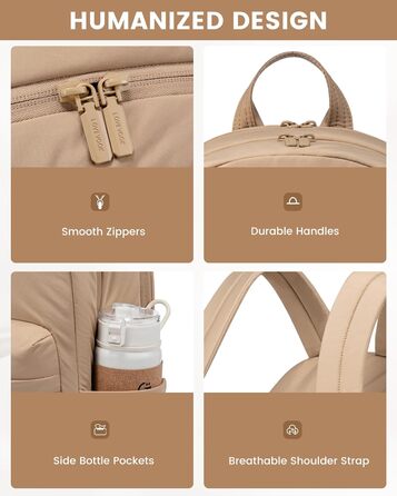 LOVEVOOK Рюкзак для жінок, середнього розміру, для підлітка, дівчини, студентки. Елегантний, з відділенням для ноутбука 15.6