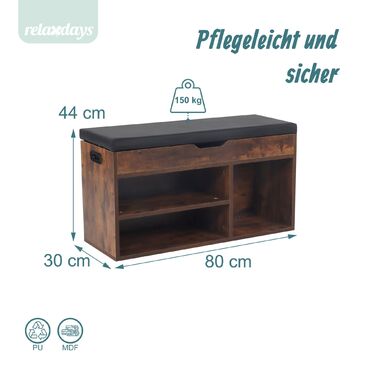 Сховище для взуття Relaxdays з місцем для зберігання