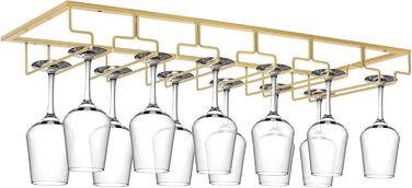 Стелаж для склянок Xverycan (Золотий, 6 рядів)