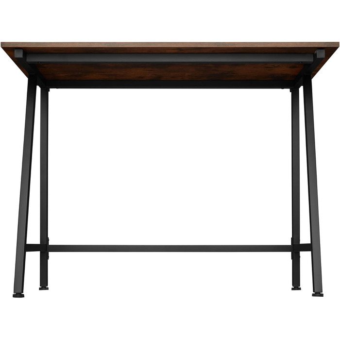 Письмовий стіл Tectake в промисловому дизайні, 100 х 50 х 77 см, невеликий комп'ютерний стіл з дерева метал, офісний стіл для вітальні та кабінету, чорний металевий каркас (індустріальний темно-коричневий)