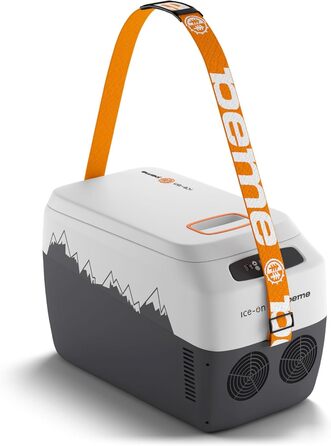 Термоелектричний автохолодильник Peme Ice On 28.3L з LCD дисплеєм, USB, 12/230V – для кемпінгу, подорожей, автомобіля (помаранчевий)