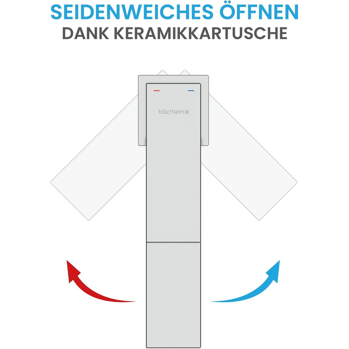 Змішувач для ванної кімнати Bächlein Imatra - хром, однорідний дизайн